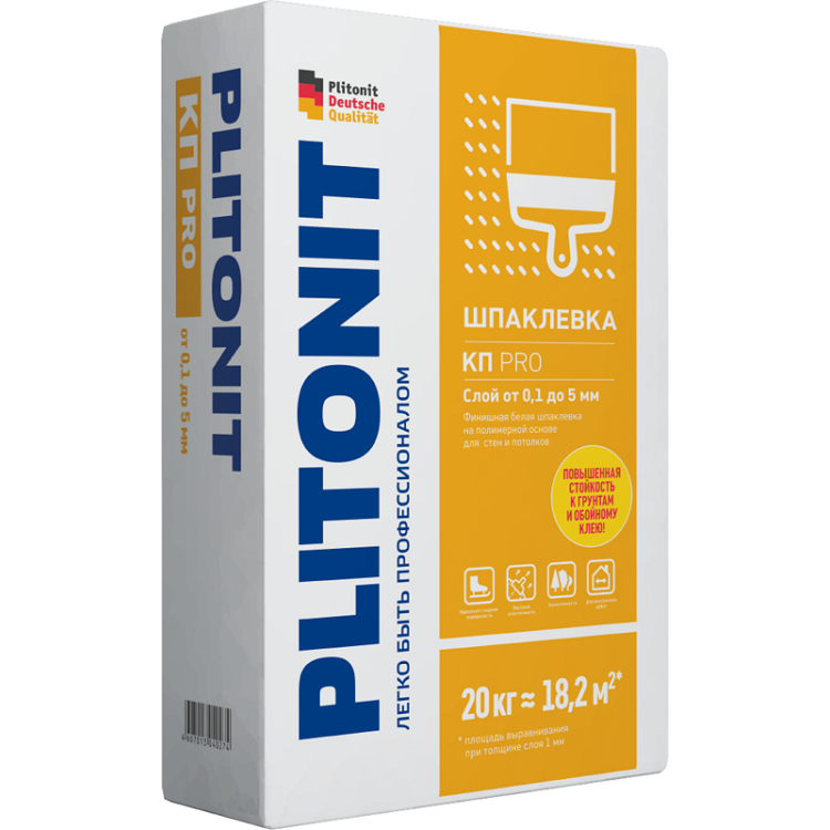 Финишная шпатлевка Plitonit КП Pro 20 кг