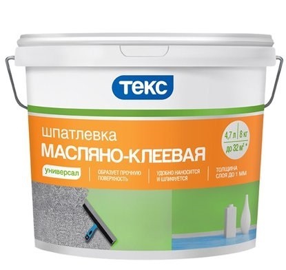 Шпатлевка масляно-клеевая Текс Универсал 8 кг