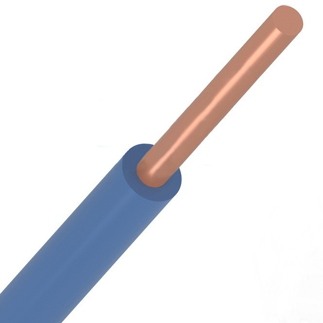 Провод ПуВ (ПВ-1) 1х1,5 синий 500 м Rexant ГОСТ