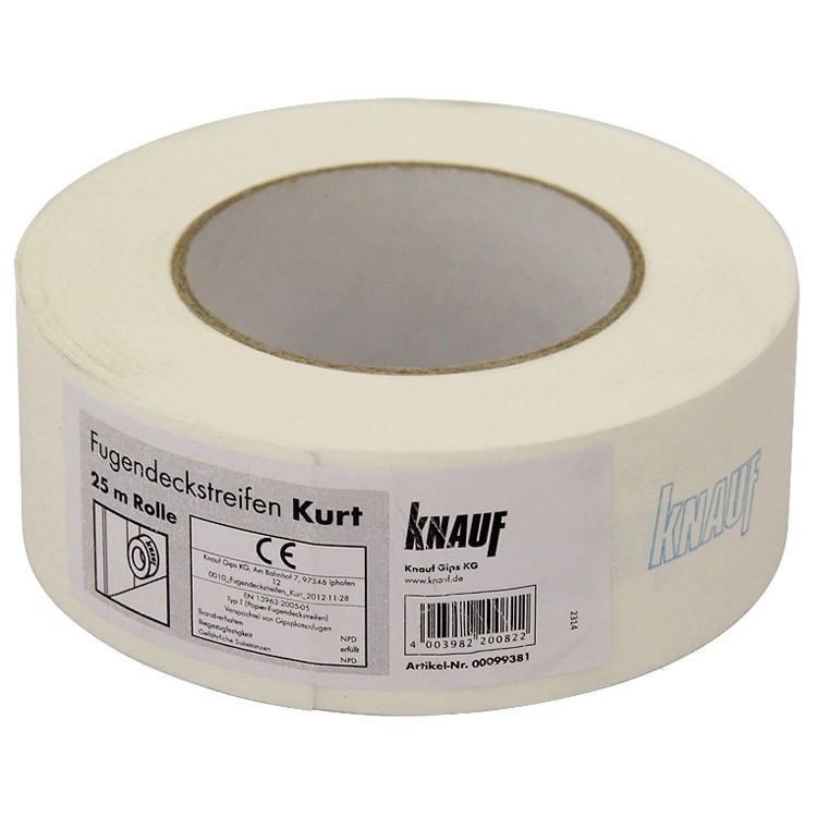 Лента армирующая Knauf Курт бумажная 25000x50x0,2 мм