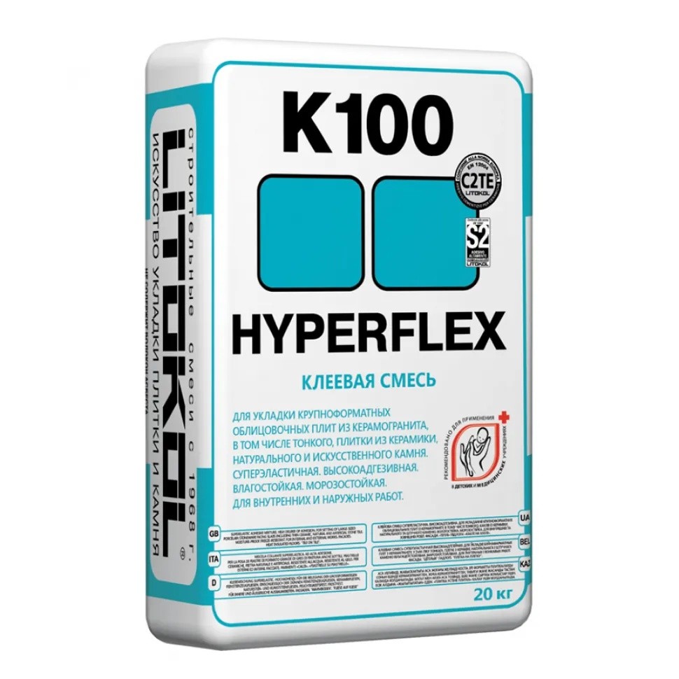 Клей для плитки Litokol Huperflex K100 25 кг