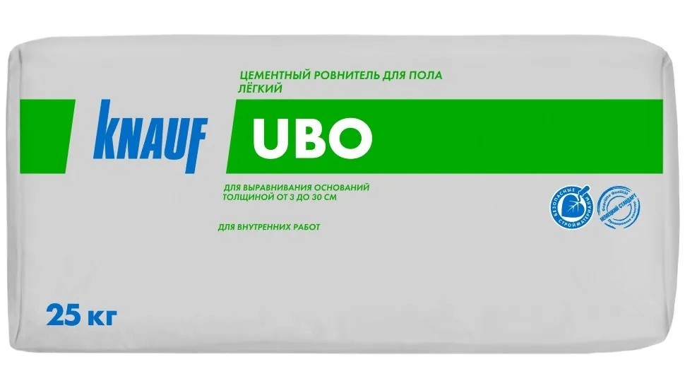 Легкая цементная стяжка Knauf Убо 25 кг