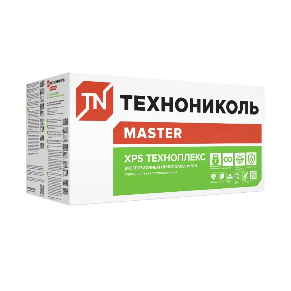 Экструдированный пенополистирол Технониколь Техноплекс 1180х580х100 мм 2,74 м2