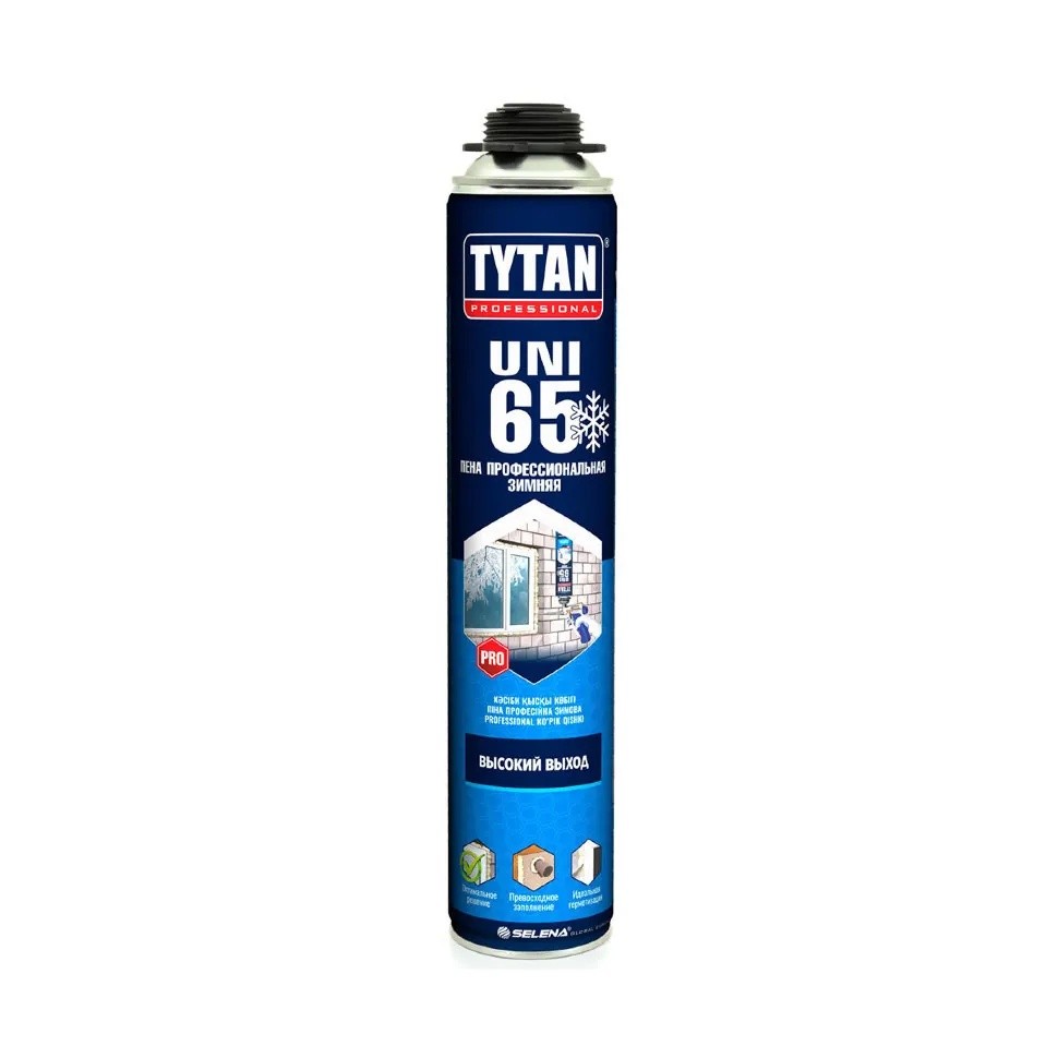 Пена монтажная пистолетная tytan professional 65 750 мл