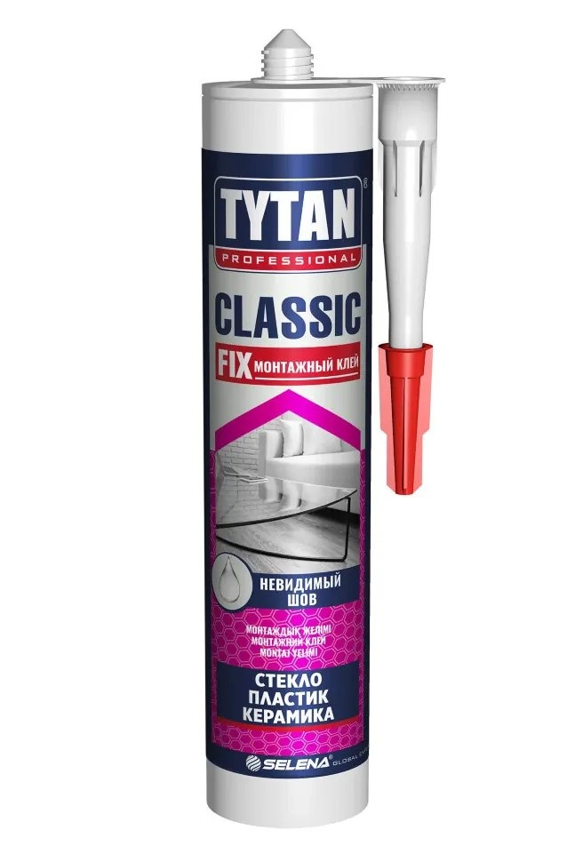 Монтажный клей Tytan Classic Fix 310 ml прозрачный