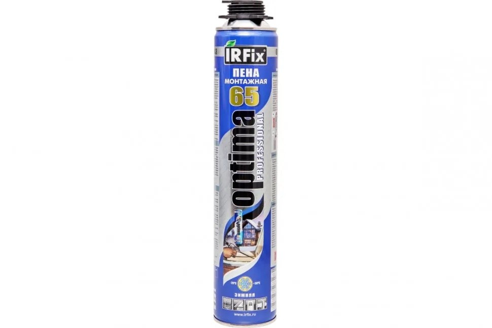 Профессиональная монтажная пена IRFIX OPTIMA 65 Зима (800 мл) 10022