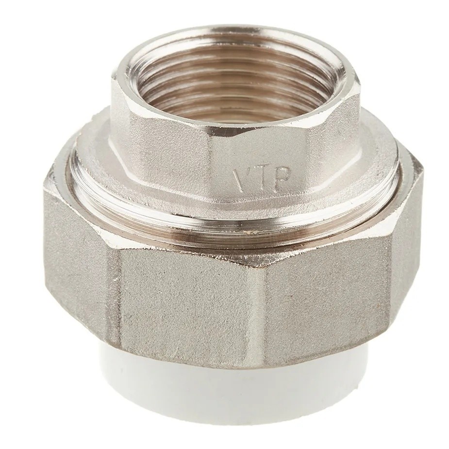 Муфта полипропиленовая Valtec (VTp.762.0.02505) разъемная (американка) 25 мм х 3/4 ВР(г)