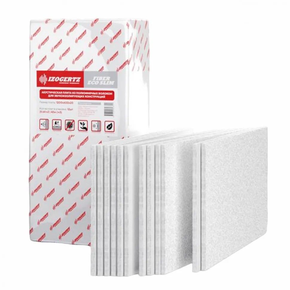 Звукопоглощающая плита Izogertz Fiber Eco Slim