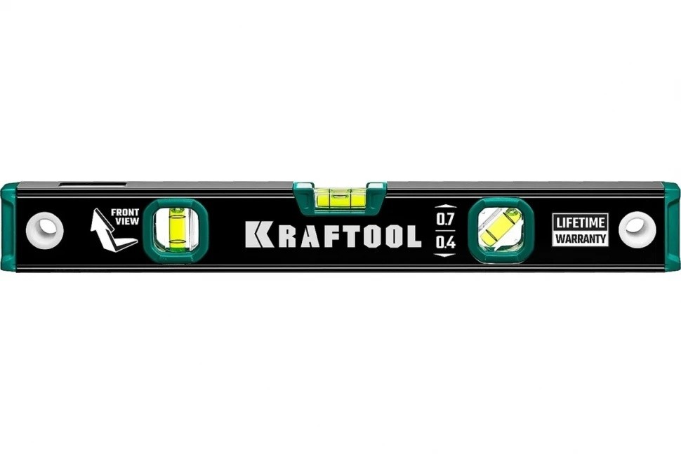 Уровень KRAFTOOL с зеркальным глазком, 400 мм 34781-40