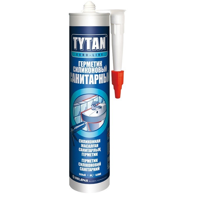Герметик силиконовый Tytan Euro-Line санитарный бесцветный 290 мл