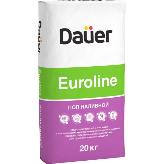 Пол наливной Dauer Euroline 20 кг быстротвердеющий