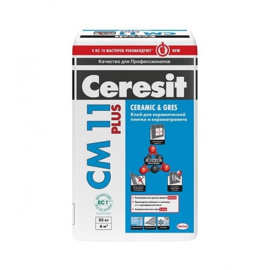 Клей плиточный Ceresit CM 11 Plus 25кг