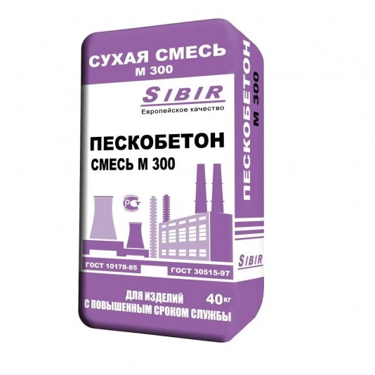 Пескобетон Sibir М-300 40 кг
