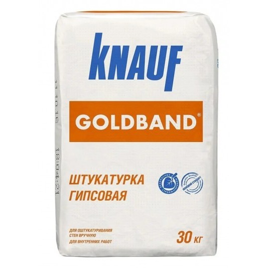 Штукатурка гипсовая Кнауф Гольдбанд 30 кг