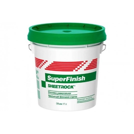 Шпатлевка готовая финишная Danogips Sheetrock SuperFinish 17 л 28 кг