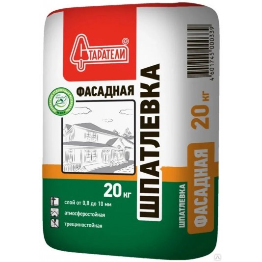 Шпатлевка цементная фасадная Старатели 20 кг