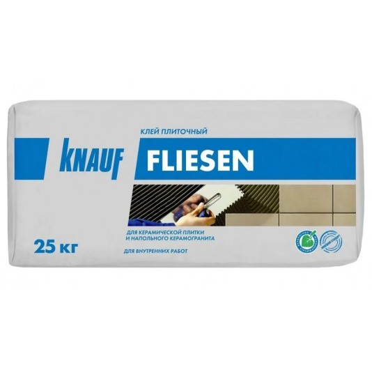 Клей для плитки Knauf Флизен серая 25 кг