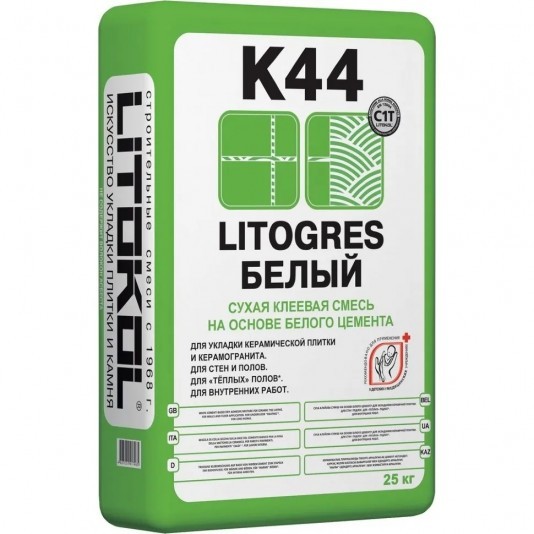 Клей для плики Litokol Litogrees К44 белая 25 кг