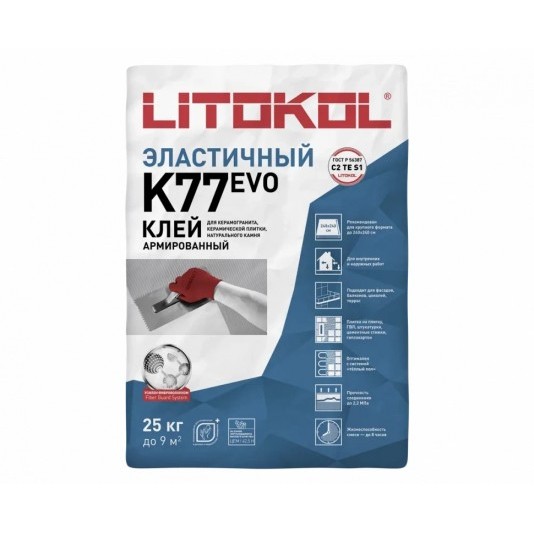 Клей для плитки Litokol SuperFlex K77 25 кг