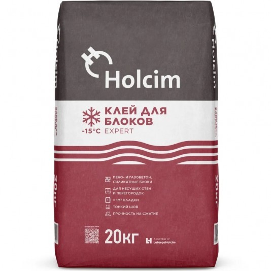 Клей монтажный для блоков Holcim 20 кг