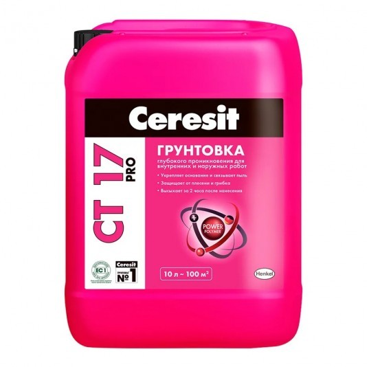 Грунтовка глубокого проникновения Ceresit CT-17 10 л