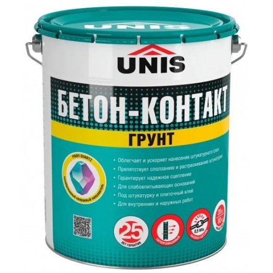Грунт бетон-контакт Юнис 20 кг