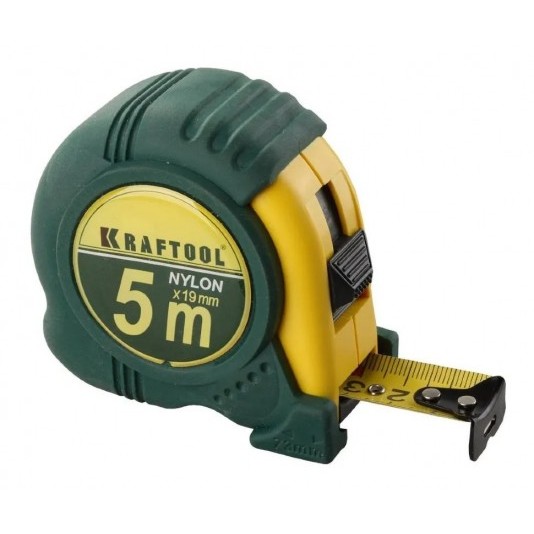 Рулетка  измерительная нейлоновое покрытие Kraftool  5-19 мм