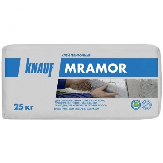 Клей для плитки Knauf Мрамор белый 25 кг