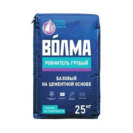 Наливной пол Волма Ровнитель грубый 25 кг