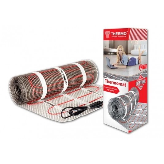 Теплый пол нагревательный мат Thermo Thermomat 0,6 кв.м 130 (85) Вт