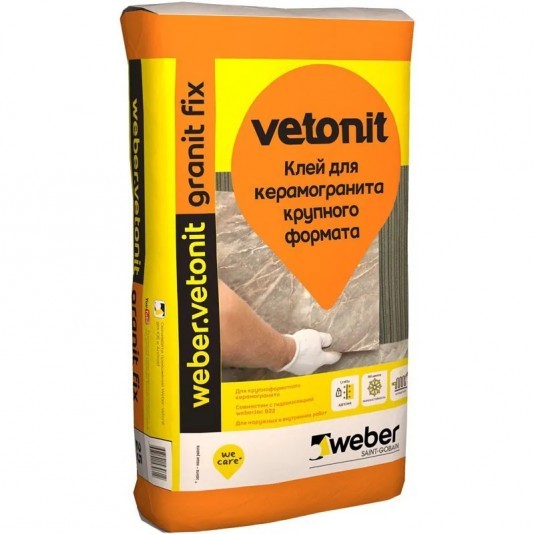Клей для плитки Weber.Vetonit Granit Fix 25 кг