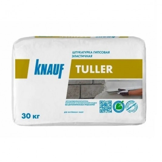 Гипсовая штукатурка Knauf Туллер серая 30 кгГ