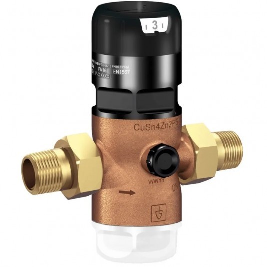 Редуктор давления Goetze G06F-1/2C (SP) (GTZARM011) 1/2 НР(ш) мембранный с отверстием под манометр