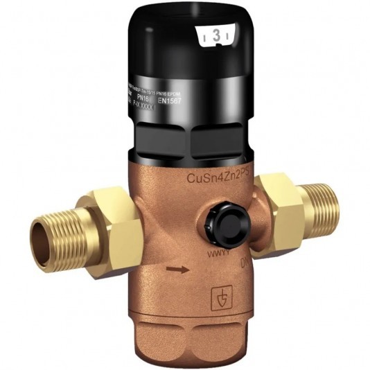 Редуктор давления Goetze G06F-1/2H (SP) (GTZARM012) 1/2 НР(ш) мембранный с отверстием под манометр