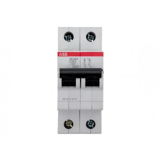 Автоматический выключатель ABB 2-полюсной sh202 c63