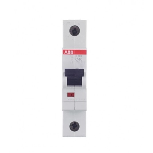 Автоматический выключатель ABB S201 (2CDS251001R0404) 1P 40А тип С 6 кА 220 В на DIN-рейку