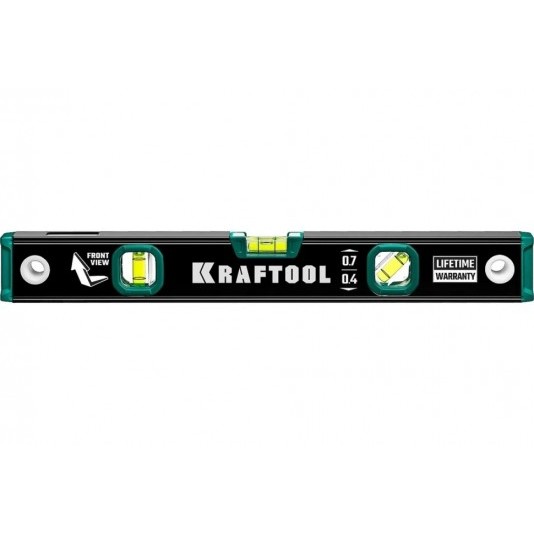 Уровень KRAFTOOL с зеркальным глазком, 400 мм 34781-40