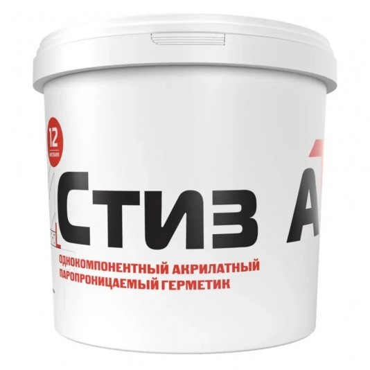 Герметик акриловый для окон Сазиласт Стиз А цвет белый 3 кг
