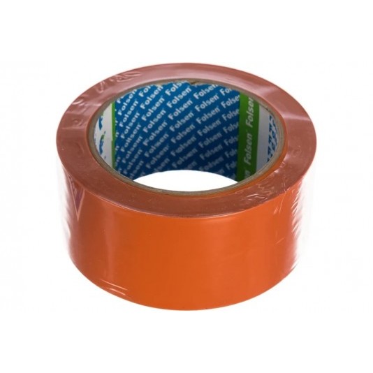 Cтроительная лента PVC Folsen оранжевая, 50мм x 33м 0253350
