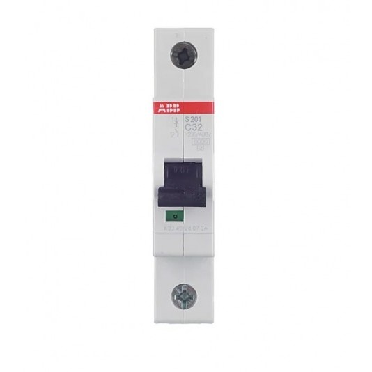 Автоматический выключатель модульный ABB S201 1P 32А тип C 6 кА 220 В (2CDS251001R0324)