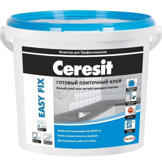Клей для плитки Ceresit Easy Fix готовый 3,5 кг