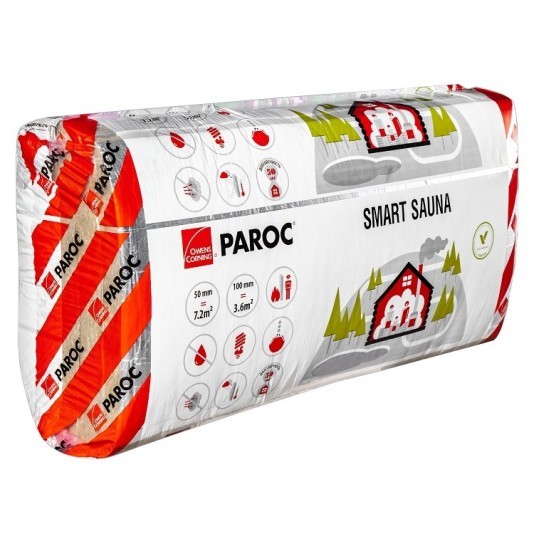 Базальтовая вата Paroc Smart Sauna 1200х600х50 мм 10 плит в упаковке