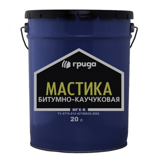 Мастика битумно-каучуковая Грида МГХ-К 18 кг