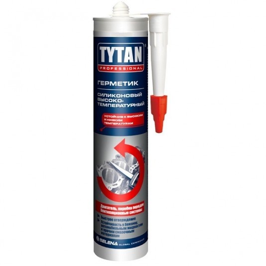 Герметик силиконовый Tytan Professional высокотемпературный красный 310 мл
