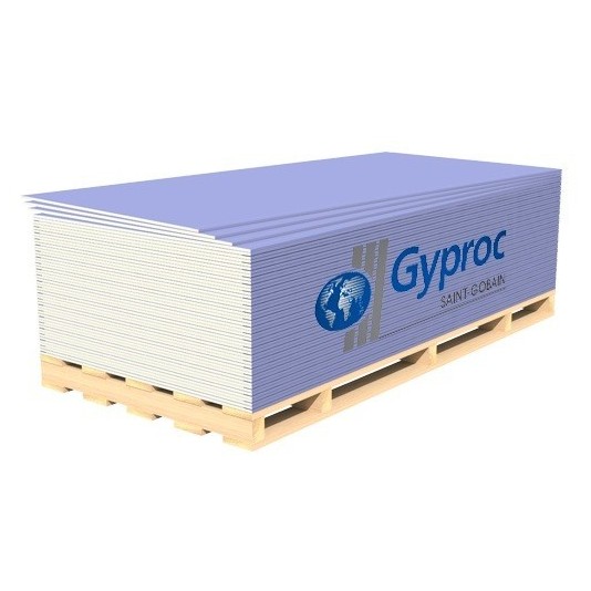 Гипсокартон (ГКЛ) Gyproc Акустик Стронг звукоизоляционный усиленный 2500х1200х15 мм