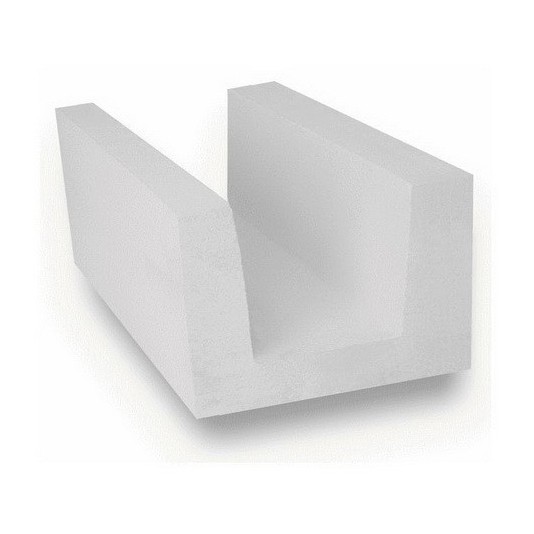 U-образный блок из ячеистого бетона Ytong D500 B 3,5 500х250х300 мм